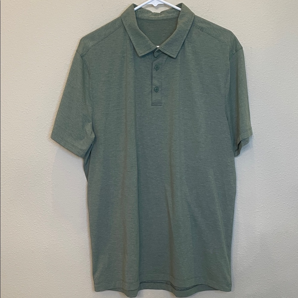 Lululemon Collared Short Sleeve Polo Shirt Check Measurements
